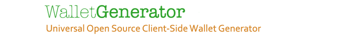 Bitcoin Paper Wallet Generator